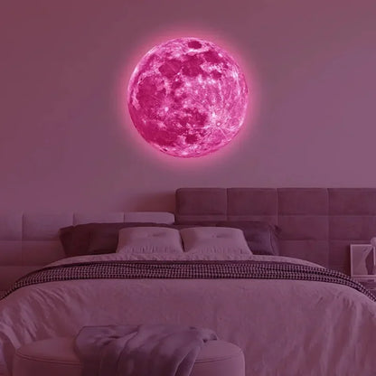 3D Luminous Moon Wall Sticker