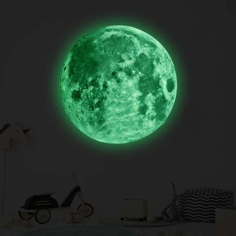 3D Luminous Moon Wall Sticker